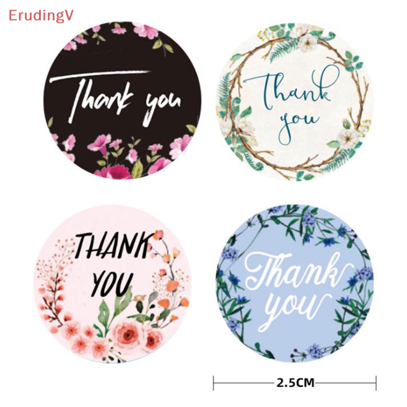 Cuộn 500 Nhãn Dán Thank You 1 Inch Dùng Trang Trí Gói Quà