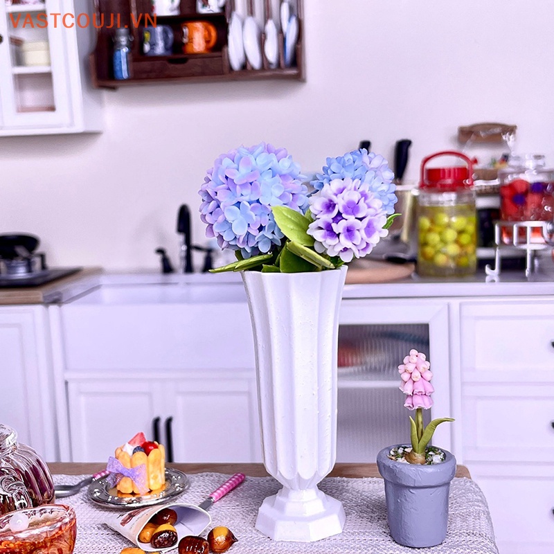Bình Hoa Mini Tỉ Lệ 1 / 6 Xinh Xắn Dùng Để Trang Trí Nhà Búp Bê