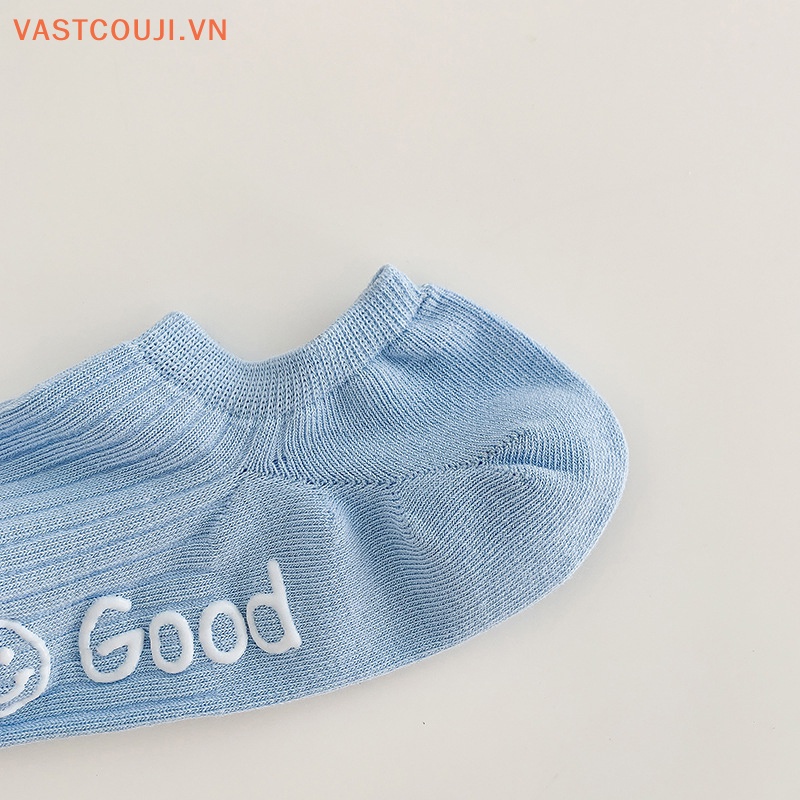 Vớ Cotton Mỏng Thoáng Khí In Chữ VASTJI Thời Trang Xuân Hè Cho Nữ
