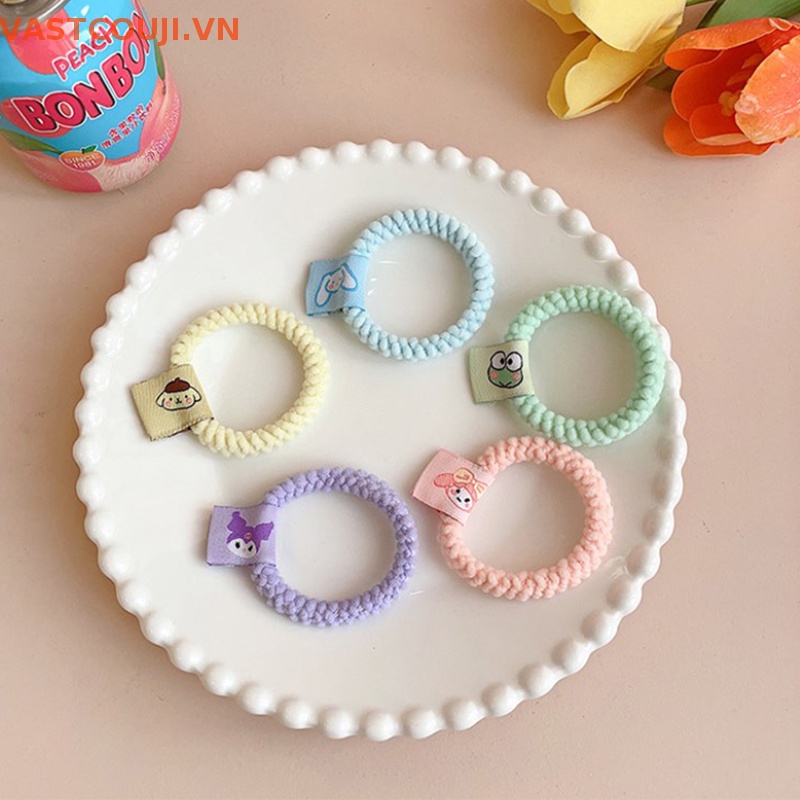 Dây Buộc Tóc Cao Su Co Giãn Màu Kẹo Ngọt Thời Trang Cho Nữ