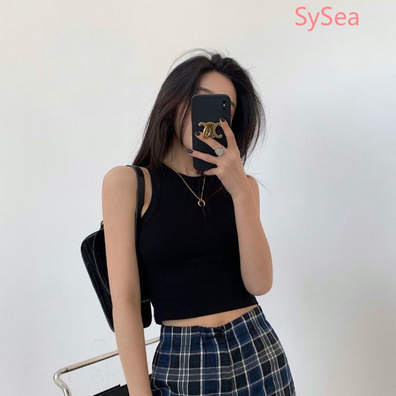 Áo Croptop Hai Dây Thể Thao Thời Trang Mùa Hè Hàn Quốc Dành Cho Nữ