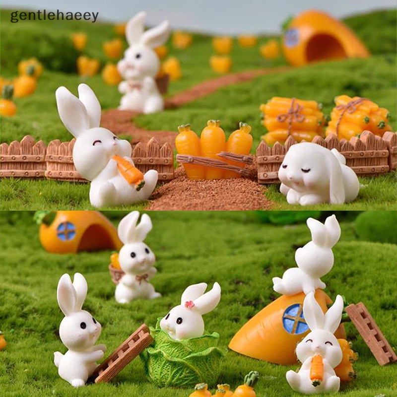 Mô Hình Thỏ Mini Trang Trí Tiểu Cảnh DIY