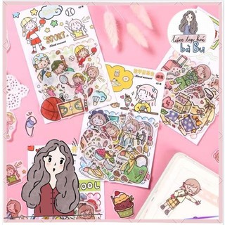Gói 40 pcs sticker dễ thương 🌿