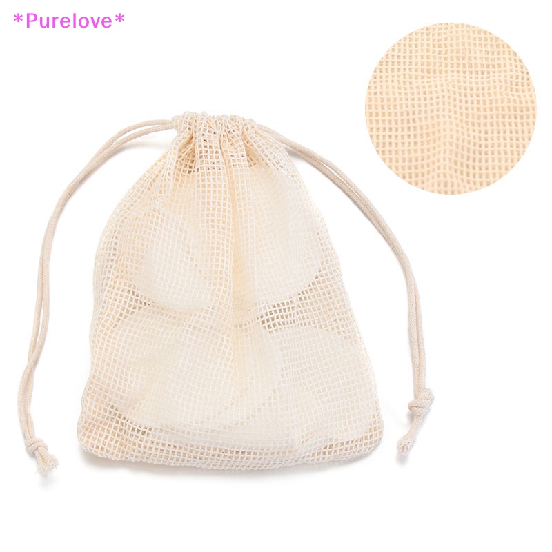 Túi Lưới Cotton Tẩy Trang Tái Sử Dụng Tiện Lợi