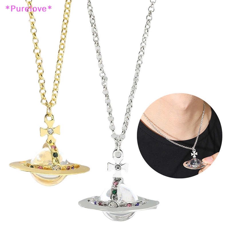 Vòng cổ Mặt Hình Hành Tinh Đính Pha Lê Thời Trang Cho Nữ Mới