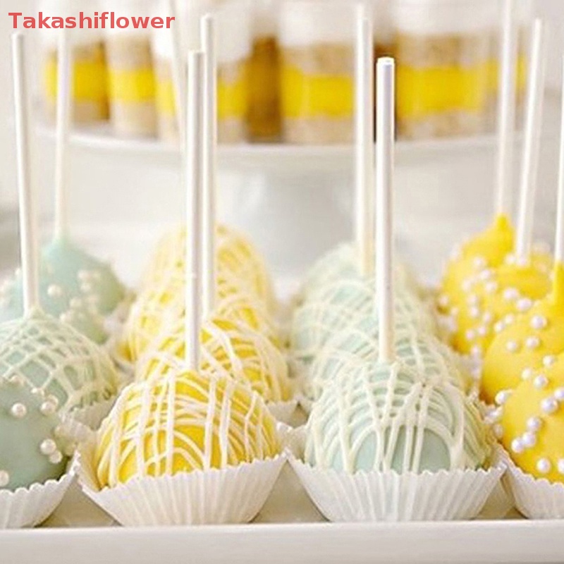 Set 100 Que Nhựa Hút Làm Kẹo Mút