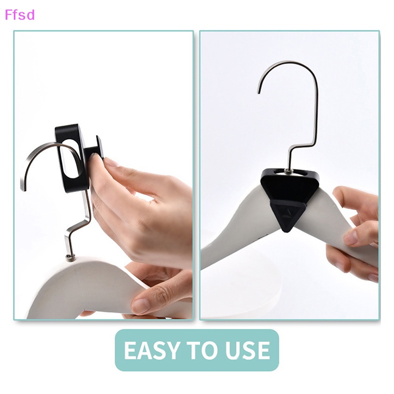 {Ffsd} Giá Đỡ Móc Nối Quần Áo Hình Tam Giác Tiết Kiệm Không Gian * Bán Chạy
