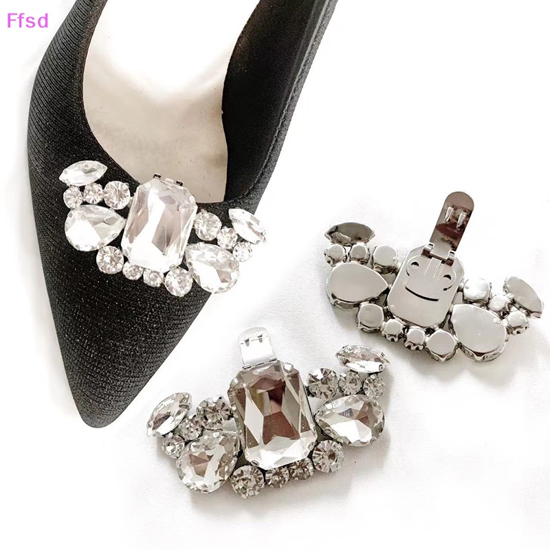 1 Kẹp Đính Đá Trang Trí Giày Cao Gót Lấp Lánh DIY