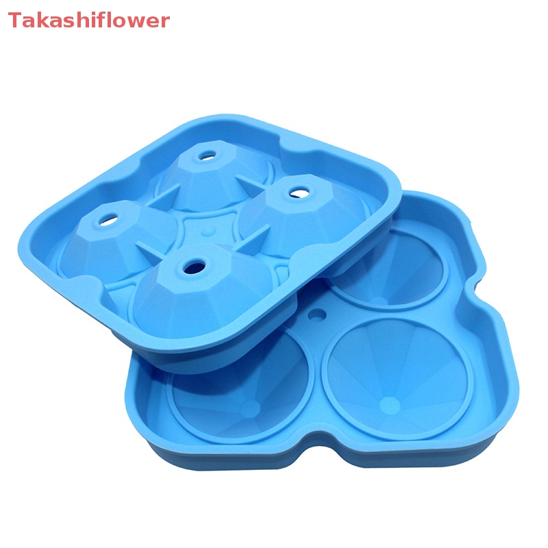 Khuôn Silicone Làm Đá / Sô Cô La 4 Ngăn Tạo Hình 3D DIY