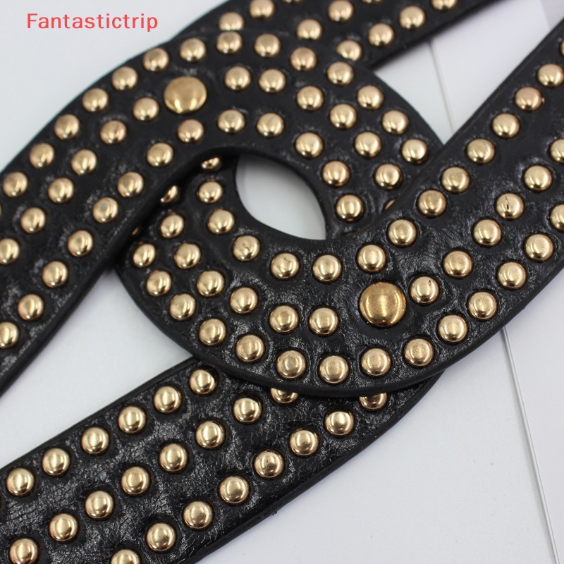 Thắt Lưng Co Giãn Phối Đinh Tán Thời Trang 2023 Chất Lượng Cao Cho Nữ Mới