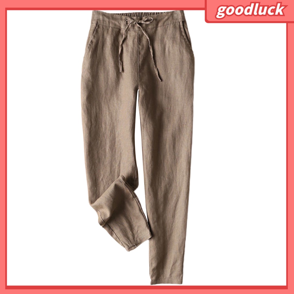 Quần Harem Dây Rút Dài Dáng Rộng Thoải Mái Dễ Phối Đồ Mặc Hàng Ngày Cho Nữ