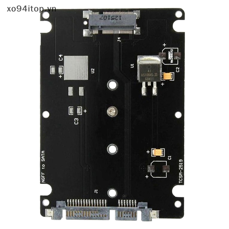 Hộp Đựng Thẻ Chuyển Đổi XOITOP M.2 NGFF Sang 2.5 inch SATA SSD / MSATA Sang SATA Cho Máy Tính M2 + M