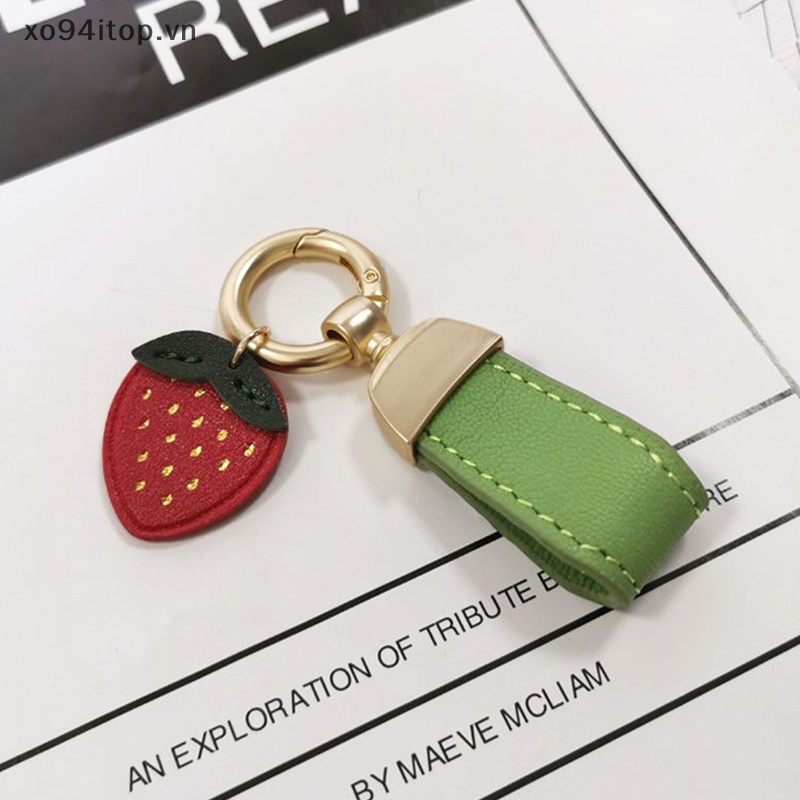 Xoitop Móc Khóa Da Cừu Thật Phong Cách Pháp Tinh Tế Cho Nữ VN