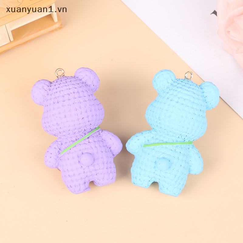 1 Móc Khóa Hình Gấu Và Dâu Tây DIY Xinh Xắn