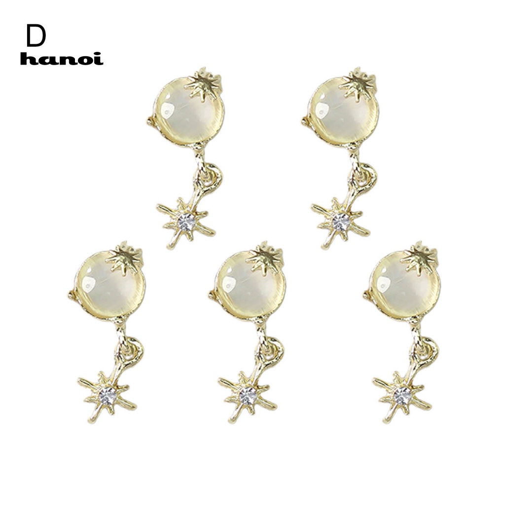 Set 5 Hộp Phụ Kiện Trang Trí Móng Tay Nghệ Thuật DIY