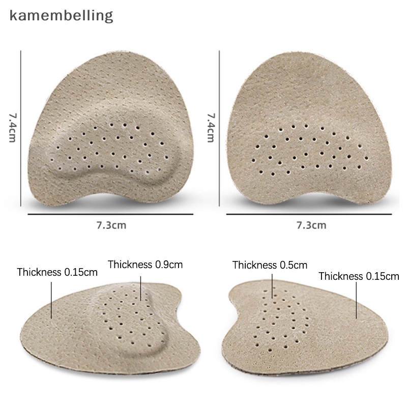 1 Cặp Miếng Da Lót Giày Cao Gót Chống Trượt Thấm Hút Mồ Hôi Thoáng Khí Dành Cho Nữ