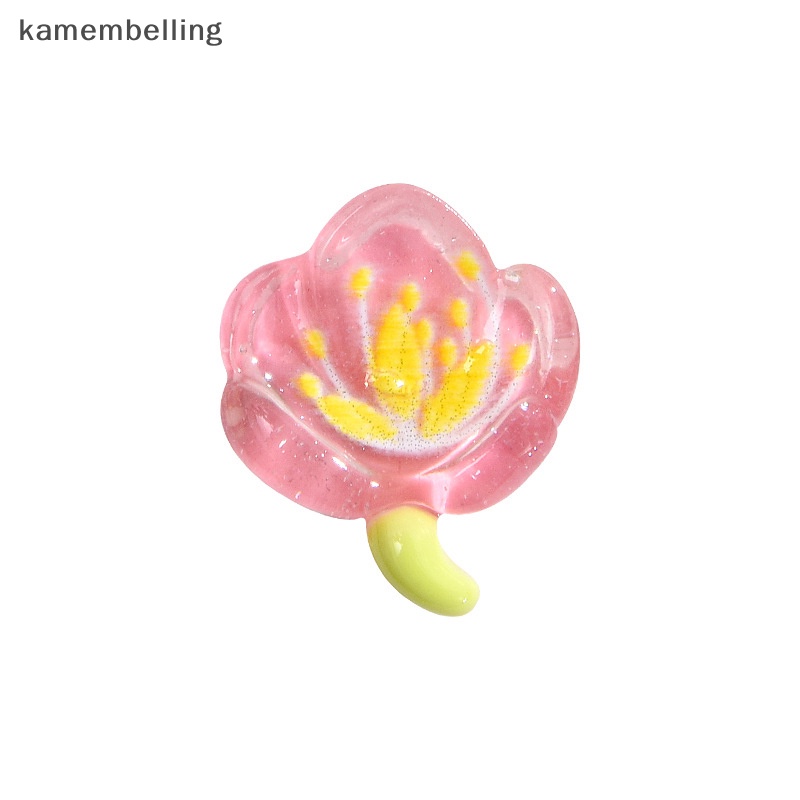 Set 10 Hoa Anh Đào Mini Bằng Nhựa Resin Trang Trí Ốp Điện Thoại