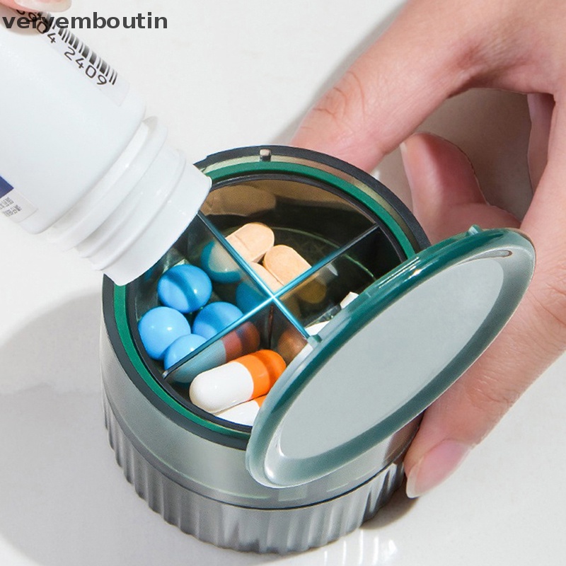 Dụng Cụ Cắt Thuốc Viên Chia Ngăn Tiện Dụng