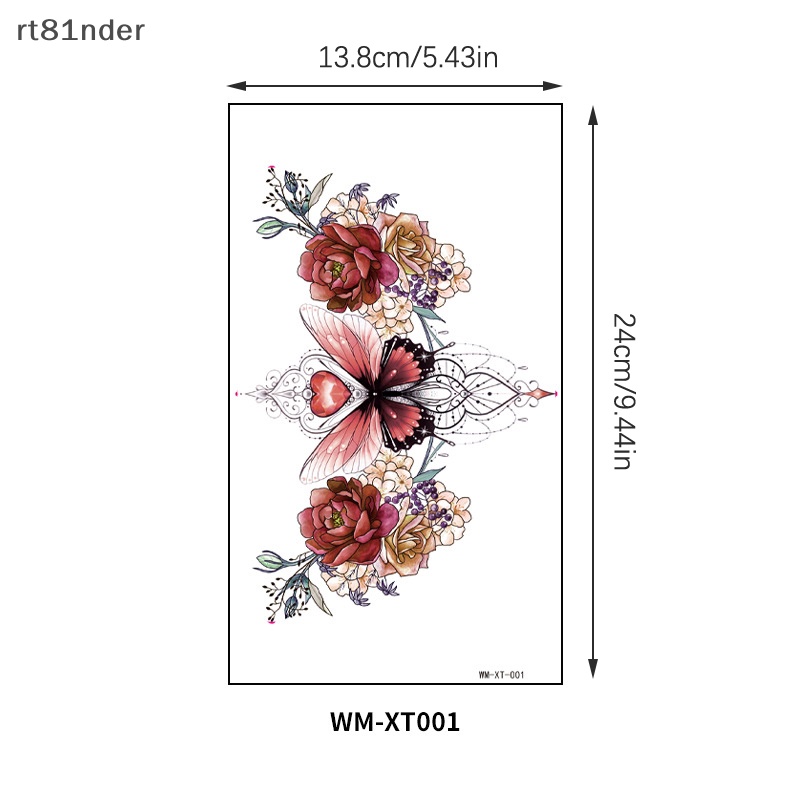 Hình Xăm Dán Tạm Thời rt Underboob Chống Thấm Nước
