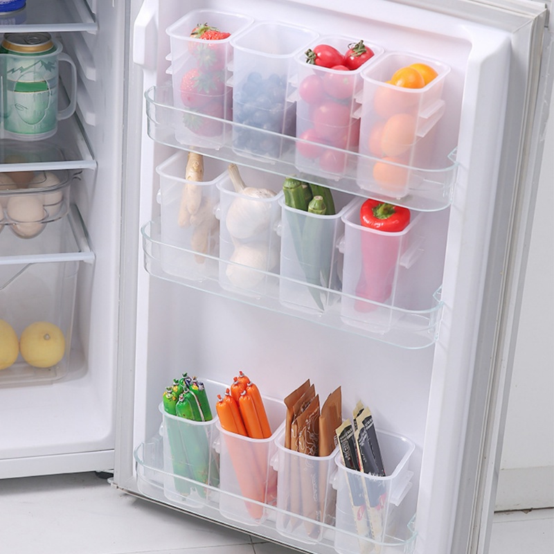 Hộp Đựng Gia Vị Đa Chức Năng Có Nút Đóng / Cửa Tủ Lạnh