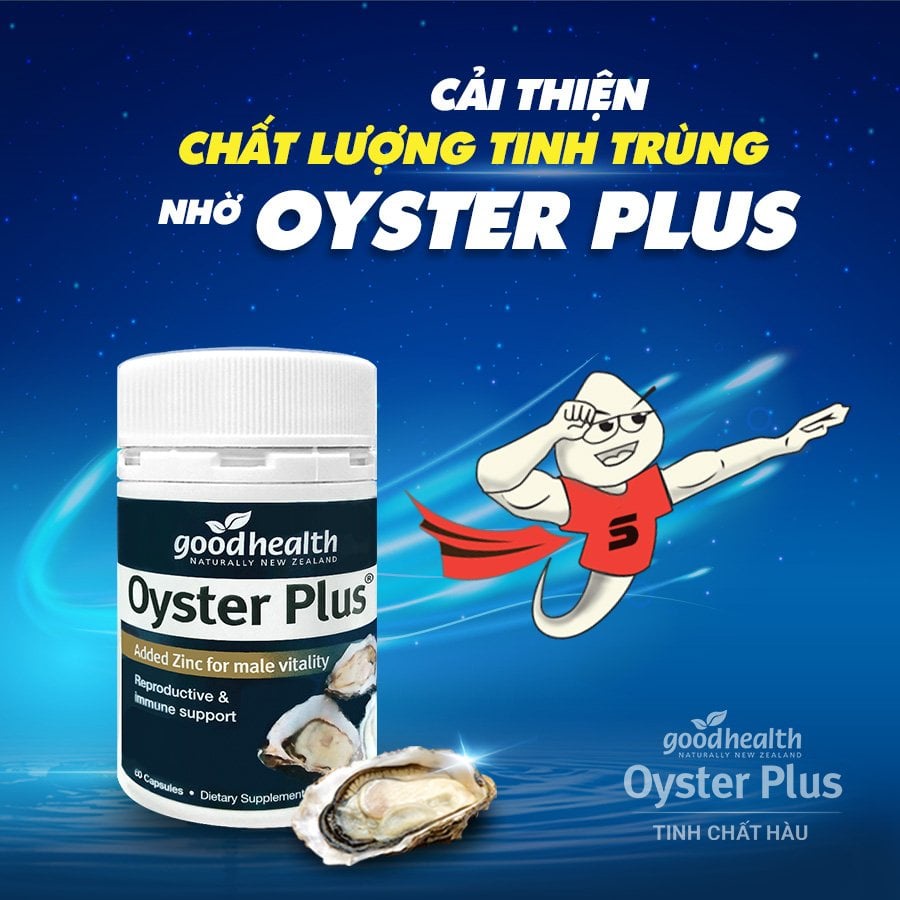 Viên tinh chất hàu biển oyster plus goodhealth tăng cường sinh lý nam giới 60 viên Healthy Care Extate Official Mall
