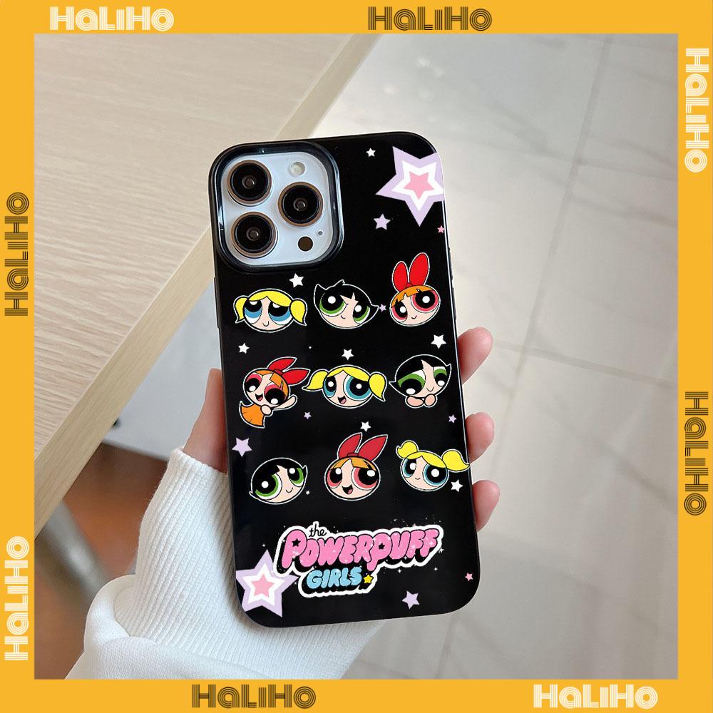 For iPhone 11 iPhone Case Black Glossy TPU Soft Case Shockproof Protection Camera Cute Cartooncute Avatar Compatible with iPhone 14 13 Pro max 12 Pro Max 11 xr xs max 7Plus 8Plus