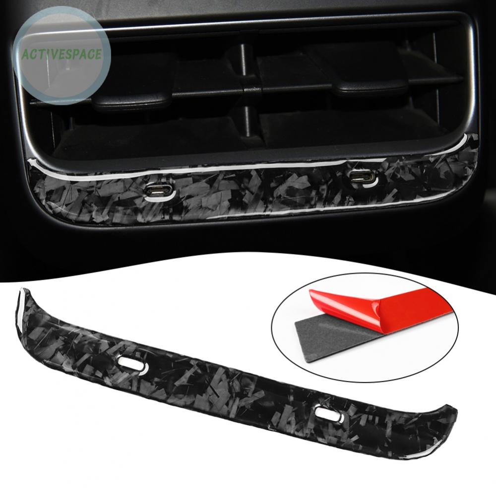 Khung Viền Lỗ Thông Khí Bằng Sợi Carbon Cho Tesla Model Y 2020 +