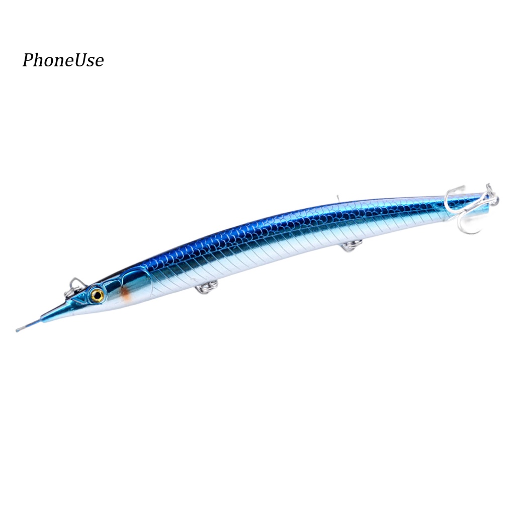 Mồi Câu Cá Giả 3D Bằng PU 18CM / 64g Màu Sắc Tươi Sáng Có Móc Sắc Bén