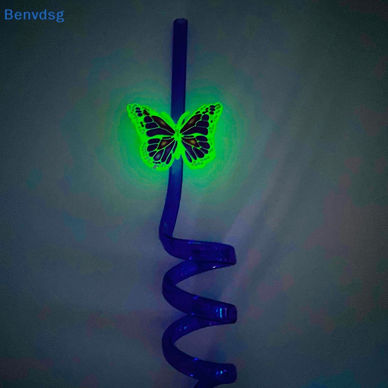 Benvdsg > Ống Hút Hình Bướm Có Đèn Ngủ Sáng Tạo Trang Trí Tiệc Cá Nhân
