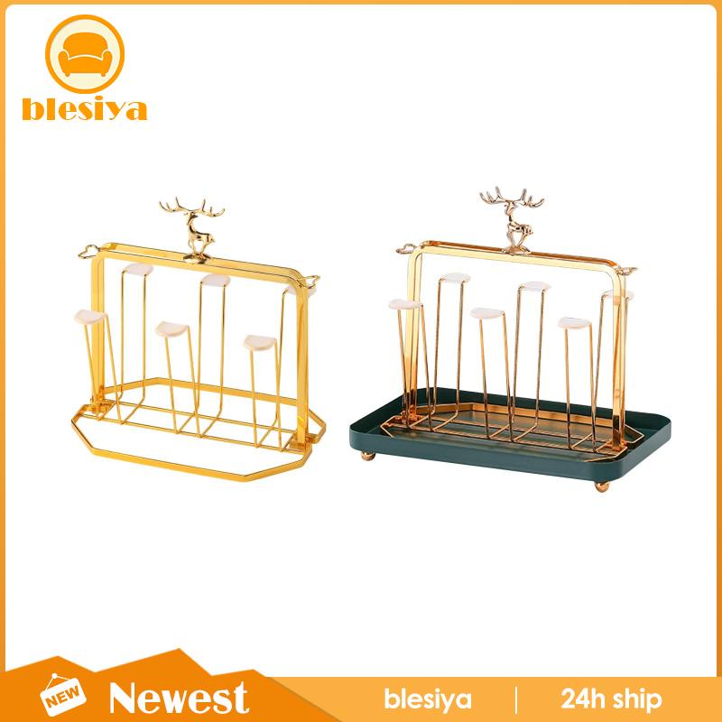 Giá Đỡ Cốc 6 Ngăn Bằng Kim Loại Sang Trọng Tiện Dụng Cho Văn Phòng