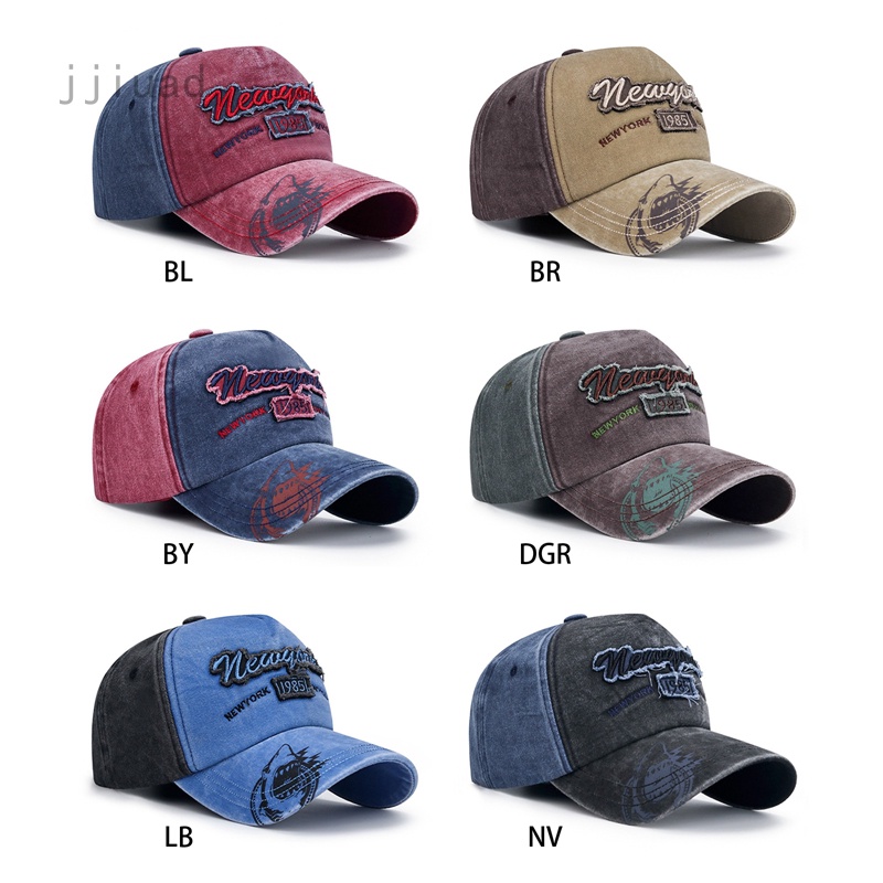 Jjiuad Mũ Lưỡi Trai Thêu Chữ Ba Chiều Viền Bay Phong Cách Mới Cho Nam Và Nữ