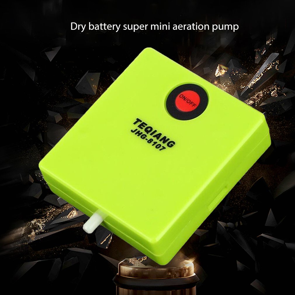 Outdoor Mini Ultra Silent Aquarium Air Pump Single Outlet Dry Cell Battery Operated  Fish Oxygen Device [Q/1]