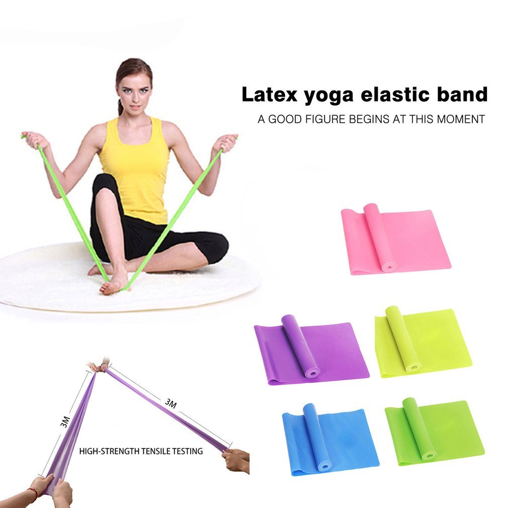 Sport Gym Fitness Yoga Equipment Strength Training Elastic Resistance Bands Workout Rubber Loops Pilates Band [Q/5]