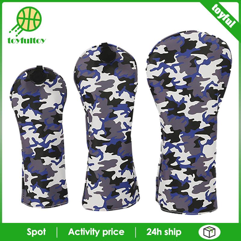 Set 4 Vỏ Bọc Bảo Vệ Đầu Gậy Đánh Golf Bằng Gỗ