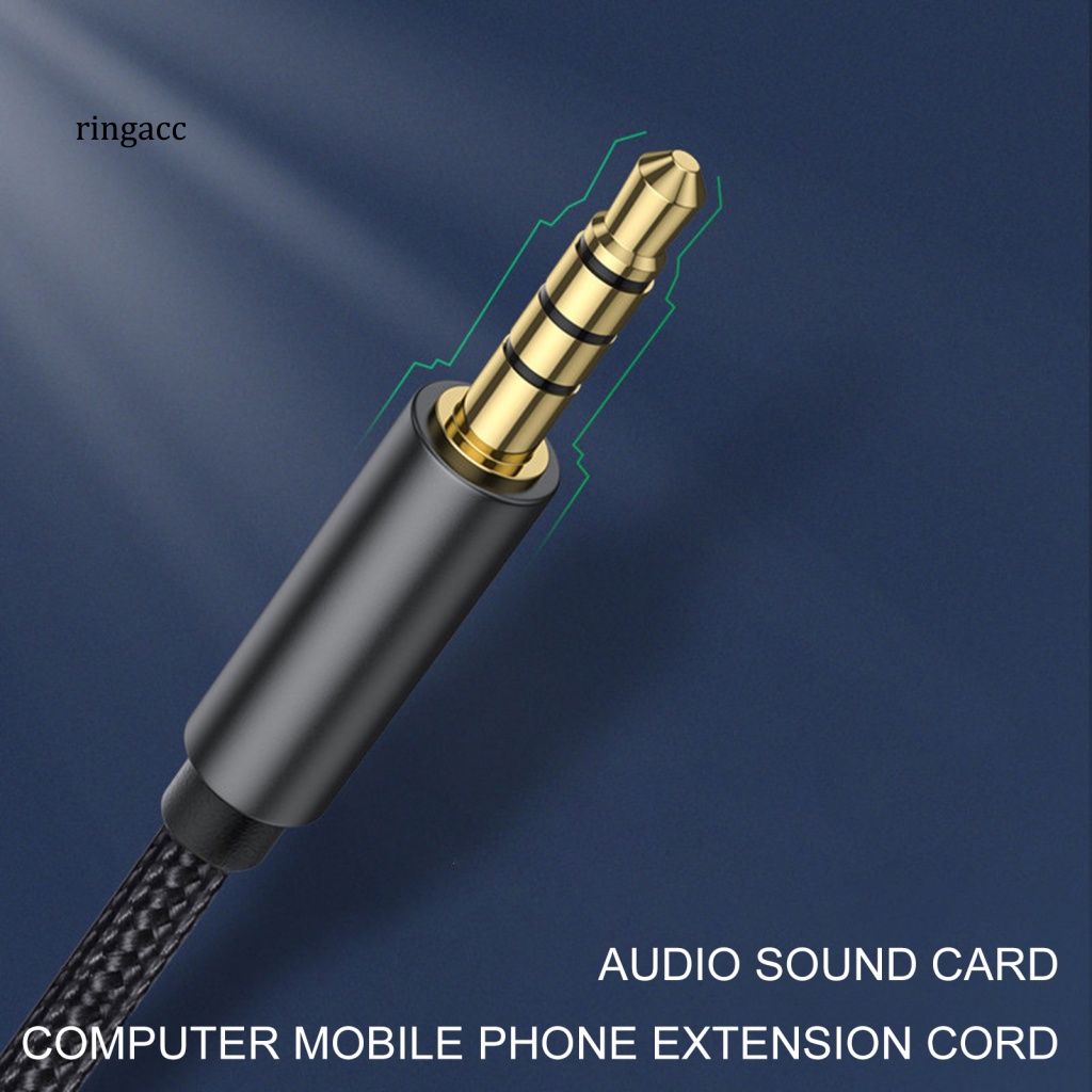 Dây Cáp Âm Thanh AUX 3.5mm Bằng Hợp Kim Nhôm Cho PC RGA