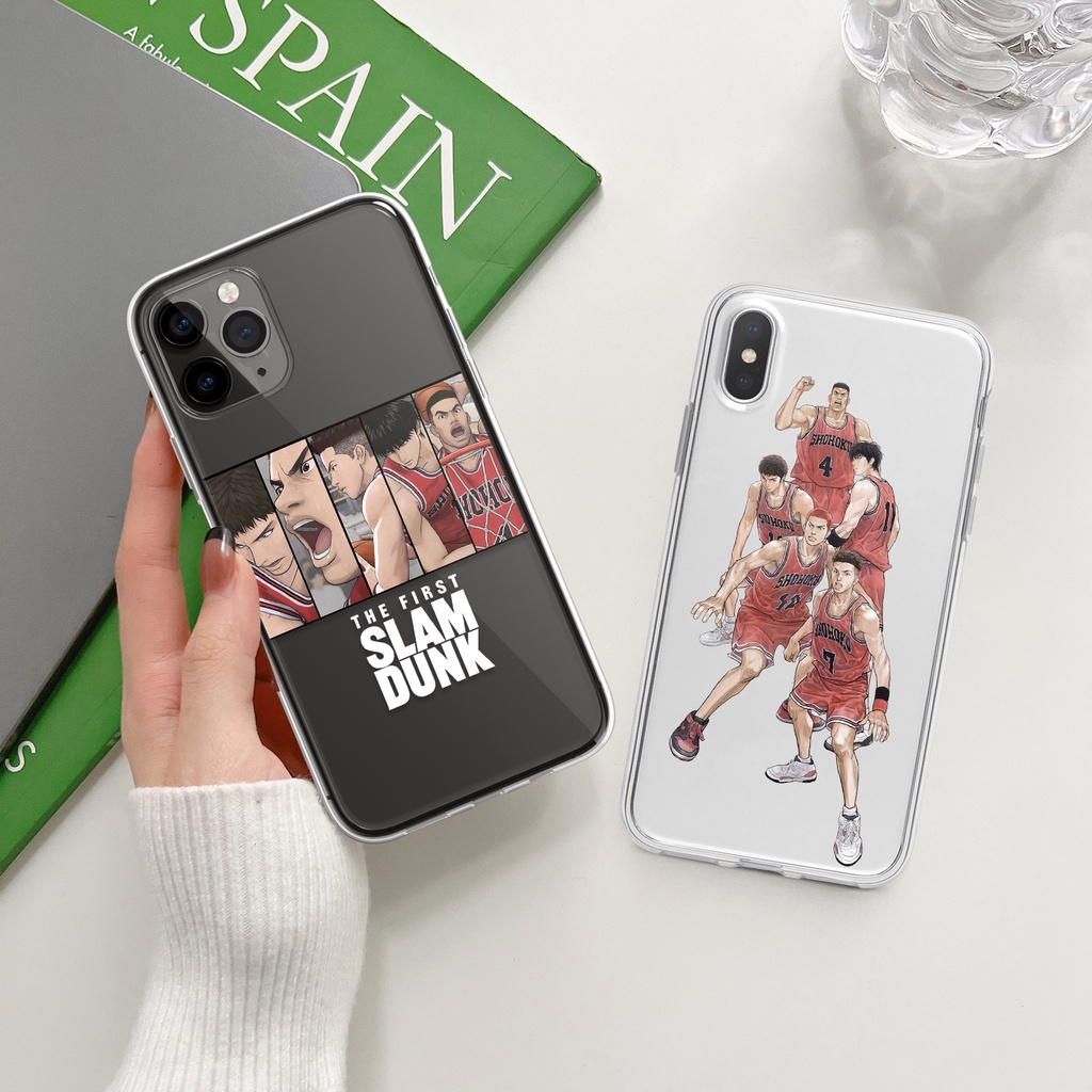 Ốp Lưng Trong Suốt Họa Tiết Hoạt Hình Slam Dunk Cho iPhone14promax Apple 13Pro 11 12mini 7plus8 6s xr xs