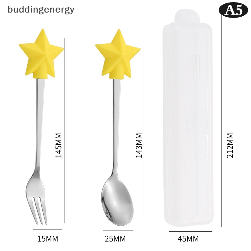 Bộ 2 Muỗng Nĩa Ăn Tráng Miệng Hình Tuần Lộc Giáng Sinh Dễ Thương