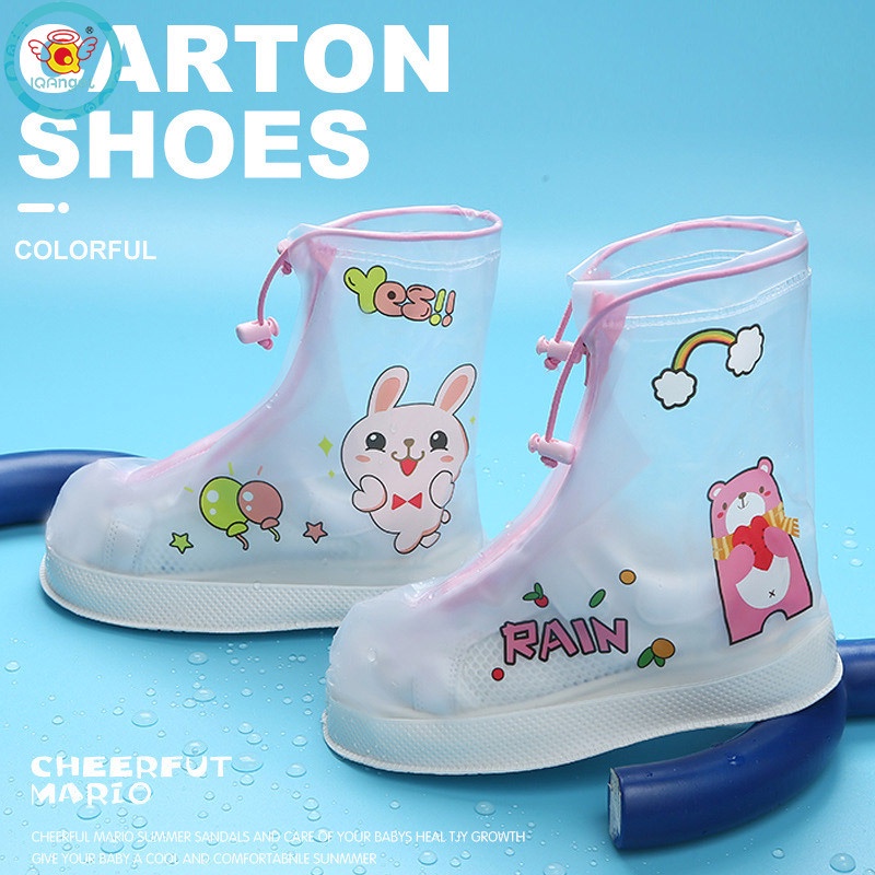 Vỏ Bọc Ủng Đi Mưa Dày Dặn Chống Trượt Chống Thấm Nước Chống Mài Mòn Tiện Dụng Cho Bé