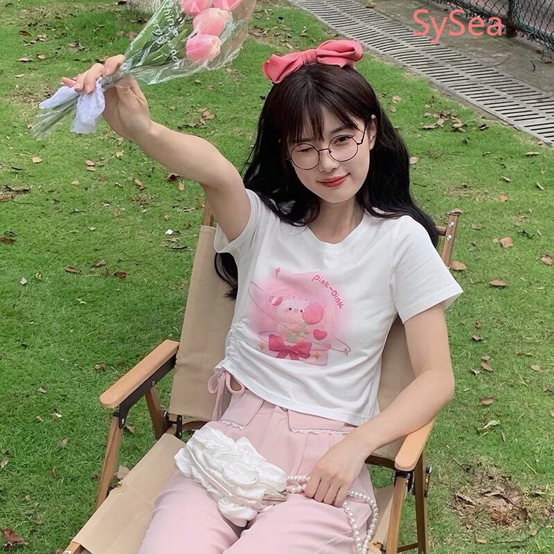 Quần Lưng Cao Form Ôm Phối Dây Rút Thời Trang Mùa Hè