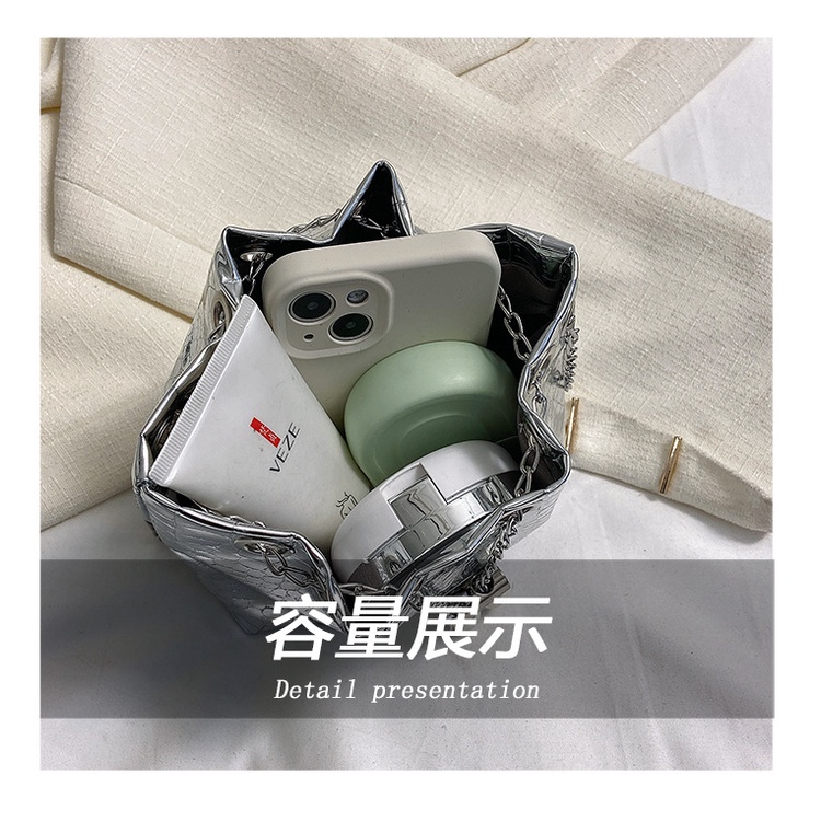 Túi Đeo JASMIN NOIR Chéo Da Bóng Họa Tiết Da Cá Sấu Thời Trang Cho Nữ