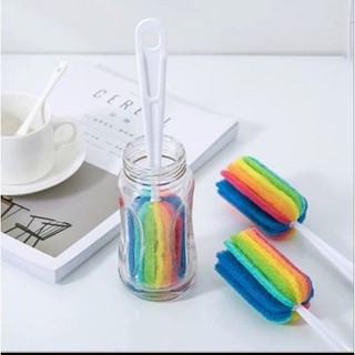 Cây cọ rửa ly cốc, bình sữa 7 màu tạo bọt . Mút cọ rửa cốc Tiện Lợikai'sa