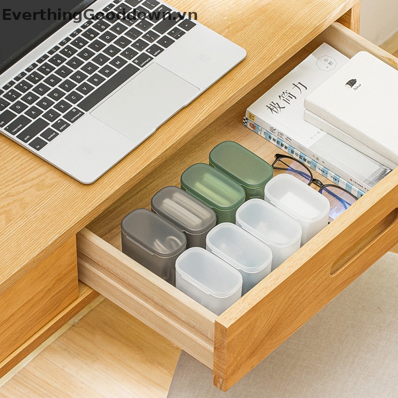 Everthinggooddown Hộp Đựng Dây Cáp Tai Nghe Trang Sức Đồng Xu Đi Du Lịch vn