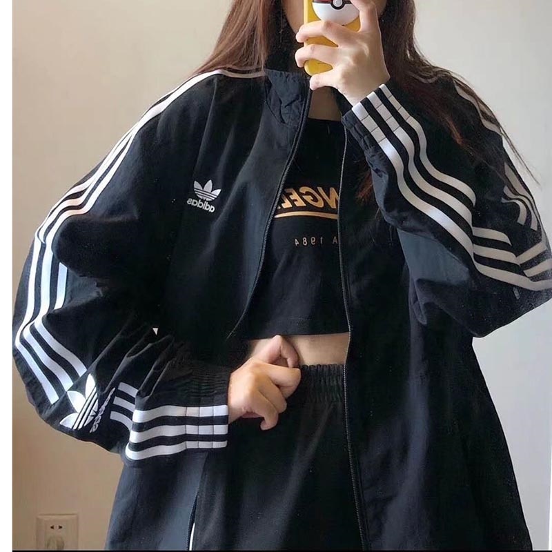 Áo Khoác Thể Thao Adidas Chính Hãng 100% Chống Nắng Có Khóa Kéo Cho Nam Và Nữ ED6092