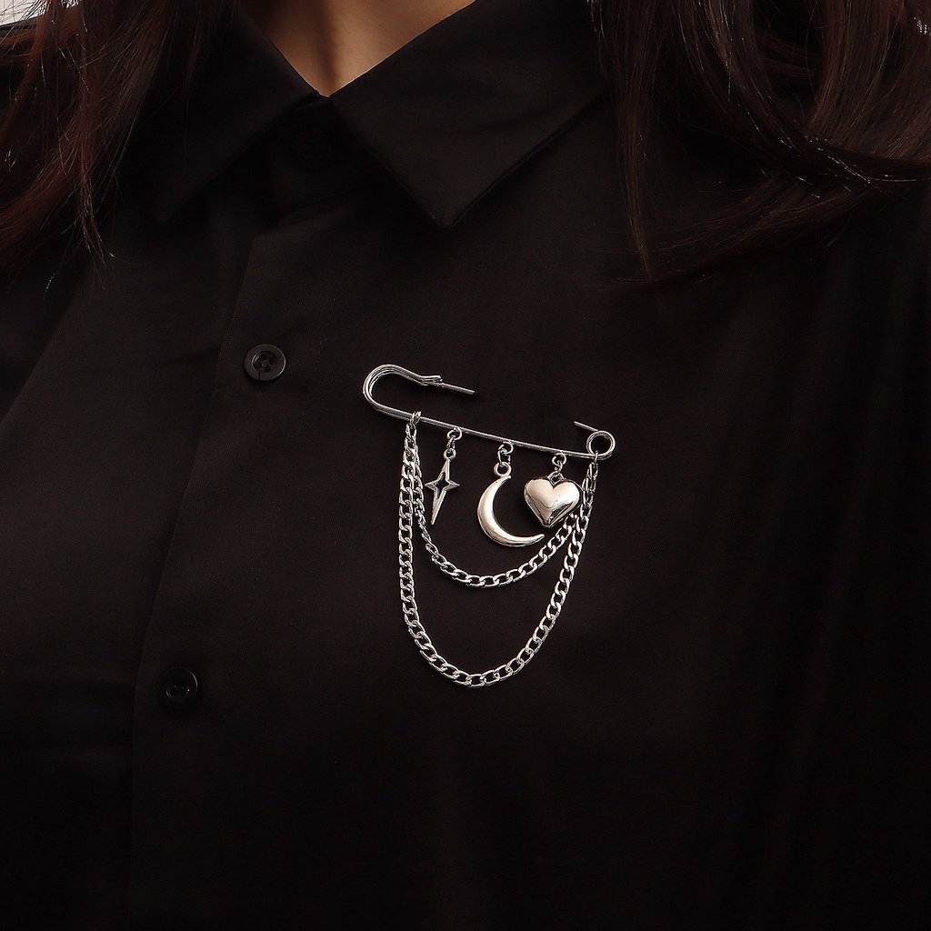 Ghim CàI ÁO HìNh Chữ ThậP / Ngôi Sao ĐíNh Đá ThờI Trang Cho Nam