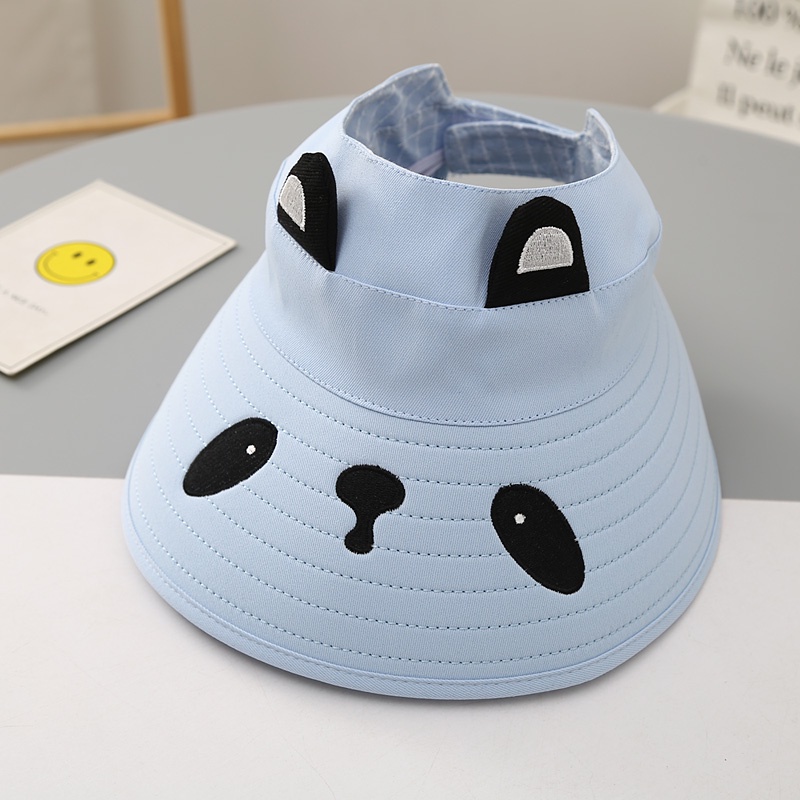 Mũ Rộng Vành Chống Nắng Thiết Kế Hở Chóp Thoáng Khí Thời Trang Xinh Xắn Dành Cho Bé