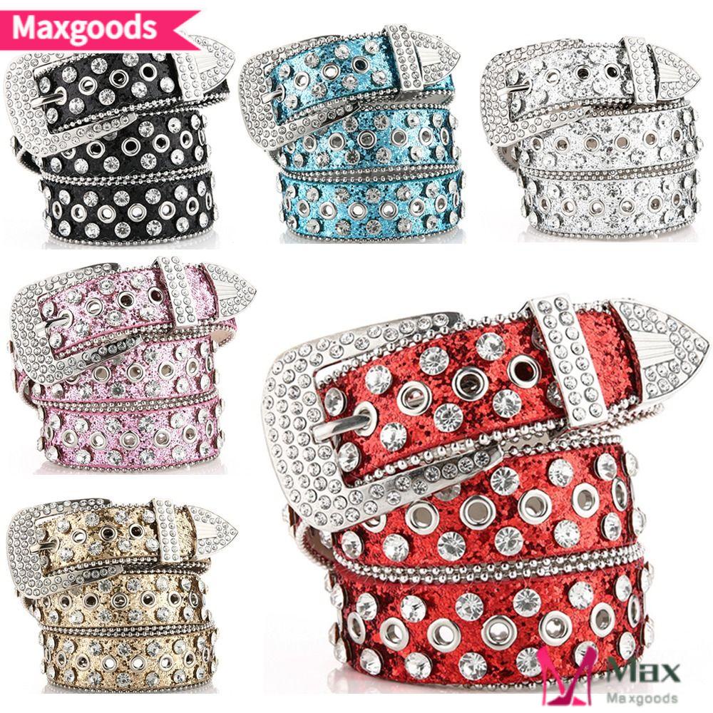 Thắt Lưng Da Lấp Lánh Phong Cách Lolita Punk Sang Trọng Dễ Phối Đồ