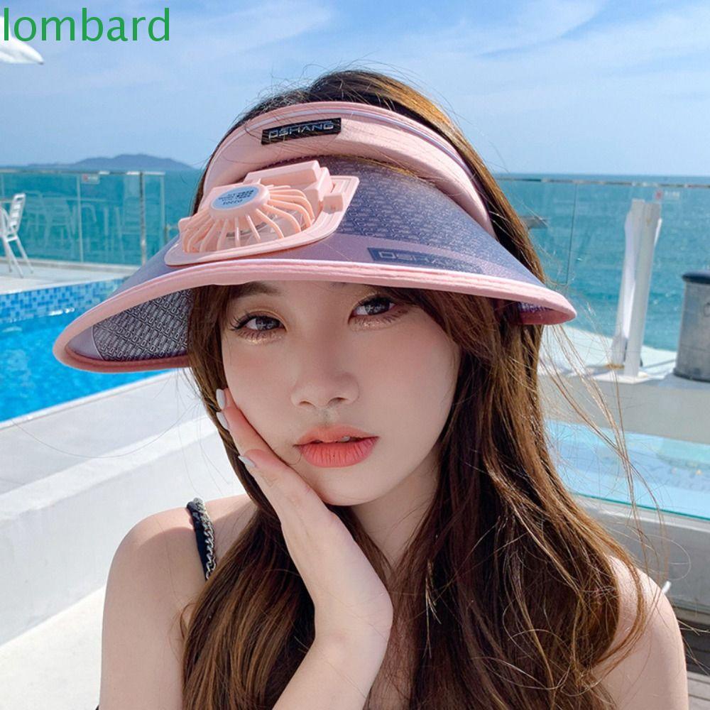 Mũ Chống Nắng Tích Hợp Quạt Điện Vành Rộng 3 Tốc Độ Điều Chỉnh Được Thiết Kế Mới Mùa Hè