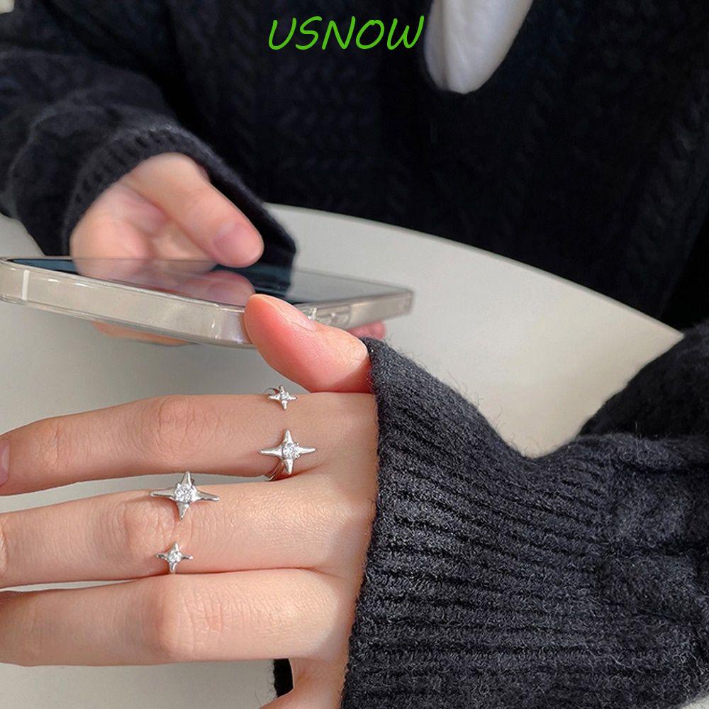 Nhẫn Hở Phong Cách Punk Cổ Điển Thanh Lịch Có Thể Điều Chỉnh Cho Nữ