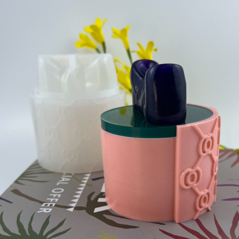 Khuôn Silicone Làm Hộp Đựng Kẹo Hình Nơ Có Nắp Đậy