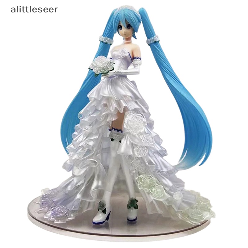 Mô Hình Nhân Vật Hatsune Miku Mặc Đầm Cưới 18cm